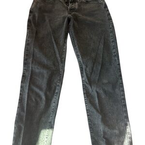 Forever 21 black washed Straight leg jeans, size 27 butterfly button fly vintage
